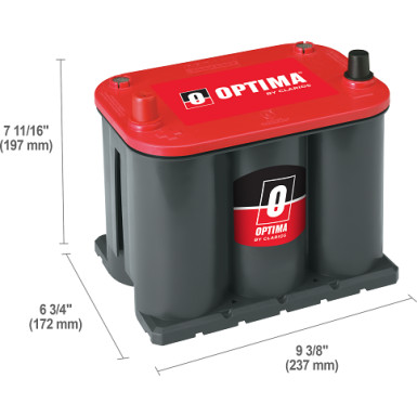 8020-255 OPTIMA Red Top Batterie | 12V 44Ah 730A | 0 098 020 255