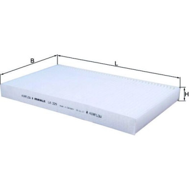 MAHLE Filter, Innenraumluft LA 229