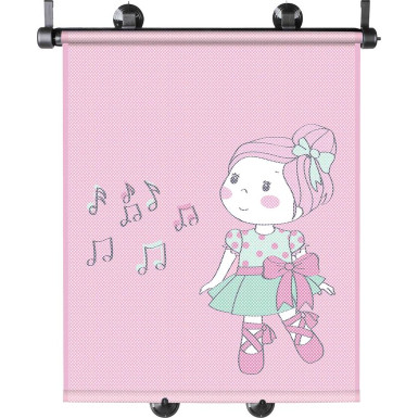 Sonnenrollo Set Ballet Doll | ca. 43x52cm grau / rosa bedruckt | 30291 Sonnenrollo Set Ballet Doll | ca. 43x52cm grau / rosa bedruckt | 30291