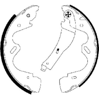 91065100 Bremsbackensatz 91065100 Bremsbackensatz