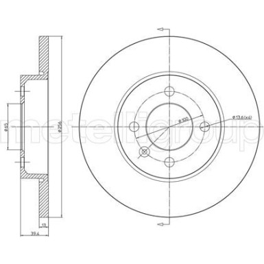 CIFAM Bremsscheibe 800-186C