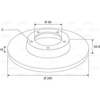 VALEO Bremsscheibe VALEO Bremsscheibe