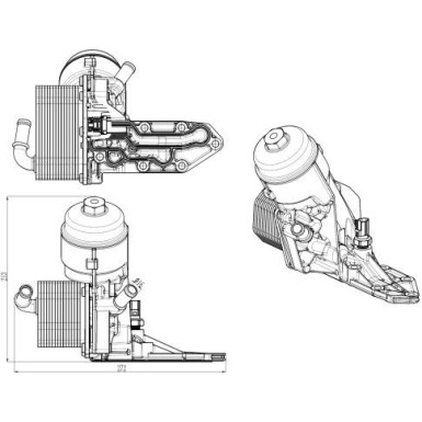 NRF Ölkühler, Motoröl 31844