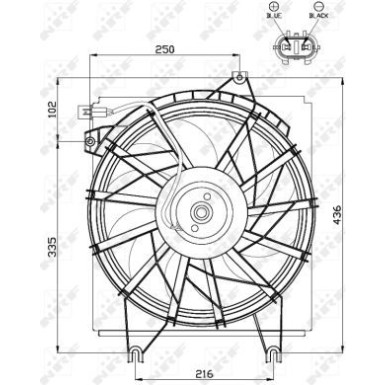NRF Kühlerlüfter 47499