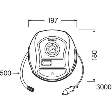 OTI200 Druckluftreifenprüfer/-füller TYREinflate 200 OTI200 Druckluftreifenprüfer/-füller TYREinflate 200