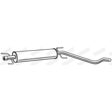 WALKER Mittelschalldämpfer WALKER Mittelschalldämpfer