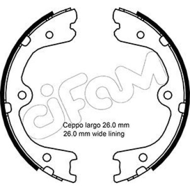 CIFAM Bremsbackensatz, Feststellbremse CIFAM Bremsbackensatz, Feststellbremse