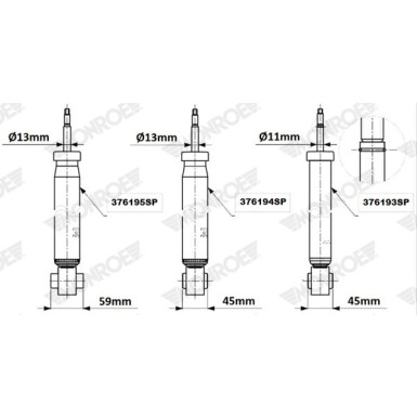 MONROE OESpectrum HA li/re | AUDI A3 2012 | 376195SP