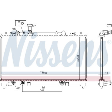 Wasserkühler PKW | MAZDA 6 2.3 AUT. 02 | 62465A