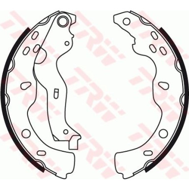 GS8743 Bremsbackensatz GS8743 Bremsbackensatz