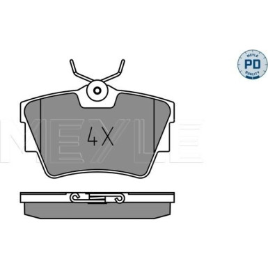 Bremsklötze HA Platinum | VW T4 90 | 025 232 2416-1/PD