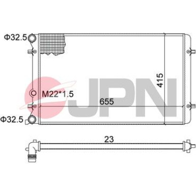 JPN Kühler, Motorkühlung 60C9002-JPN JPN Kühler, Motorkühlung 60C9002-JPN