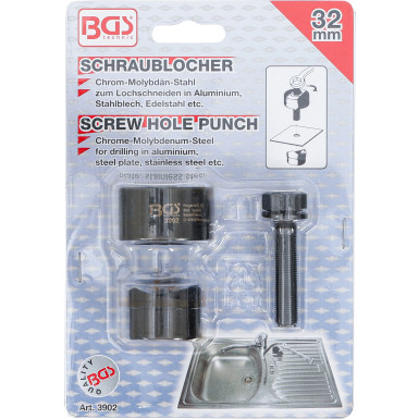BGS Schraublocher | 32 mm | 3902