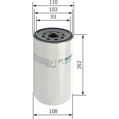 Kraftstofffilter | RENAULT TRUCKS C,D,T,K,VOLVO 90 | F 026 402 017