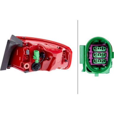 HECKLEUCHTE L 12 V HELLA | AUDI A4 LIM 07-15 | 2SK 010 916-091 HECKLEUCHTE L 12 V HELLA | AUDI A4 LIM 07-15 | 2SK 010 916-091