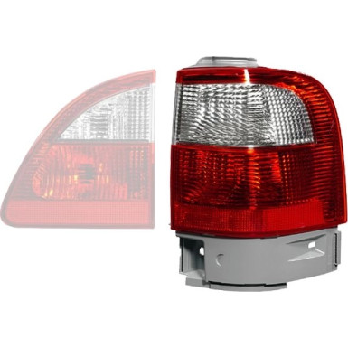 Heckleuchte A R O K-PLATTE ROT/WEISS HELLA PQ | FORD GALAXY 4,00-12,03 | 9EL 964 484-011