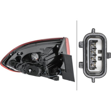 HECKLEUCHTE HELLA | RENAULT SCENIC 16-22 | 2SD 012 311-121