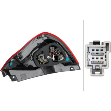 HECKLEUCHTE HELLA | FORD FIESTA 08 | 2SD 354 850-011