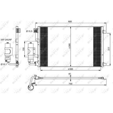 Kondensator, Klimaanlage EASY FIT 35973