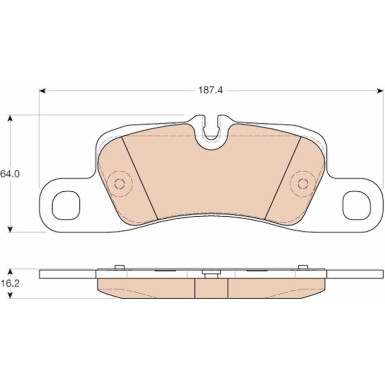 Bremsklötze HA | PORSCHE Cayenne 10 | GDB1962