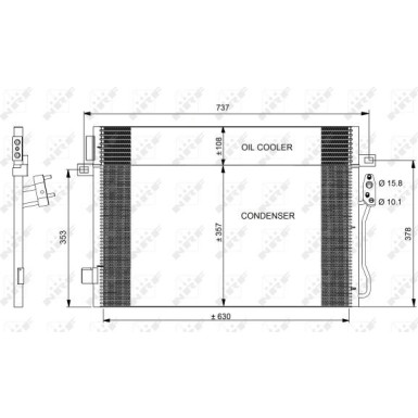 Kondensator, Klimaanlage EASY FIT 350098