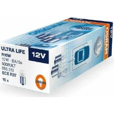 R10W Osram | 12V 10W BA15S UL | METALLSOCKEL Ultra Life | 5008ULT