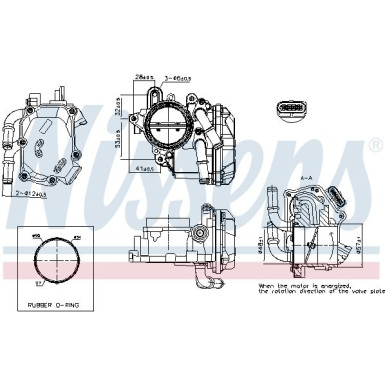 NISSENS Drosselklappenstutzen 955056 FIRST FIT