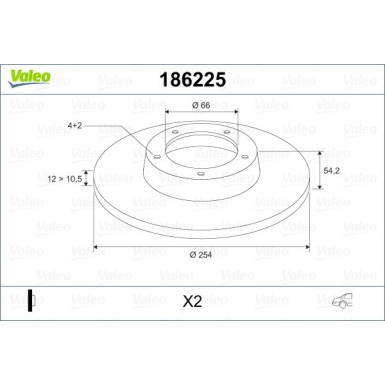 VALEO Bremsscheibe VALEO Bremsscheibe