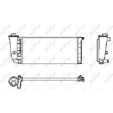 NRF Motorkühler | 58781