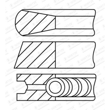 GOETZE ENGINE Kolbenringsatz GOETZE ENGINE Kolbenringsatz