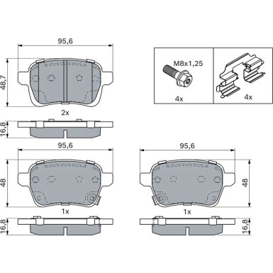 Bremsklötze | OPEL | 0 986 494 747 Bremsklötze | OPEL | 0 986 494 747
