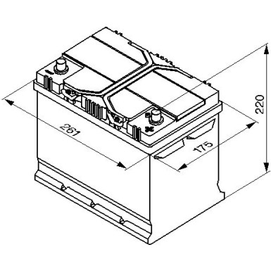 S4 026 BOSCH | PKW-Batterie | 12V 70Ah 630A | 0 092 S40 260