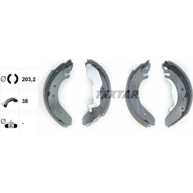 91043900 Bremsbackensatz 91043900 Bremsbackensatz