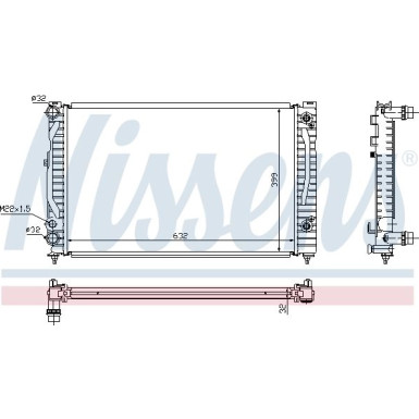 Wasserkühler PKW | AUDI A 4 1,6-1,8 AUT. 96 | 60499