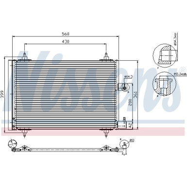 Kondensator PKW PEUGEOT 406 99 FIRST FIT 94534