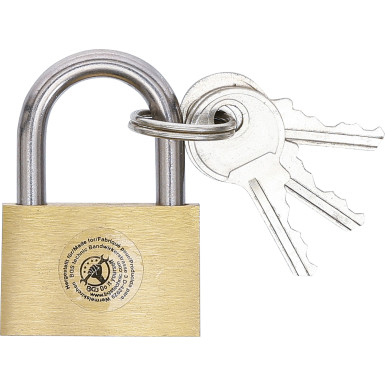 BGS Messing-Vorhängeschloss 30 mm BGS Do it yourself 3096