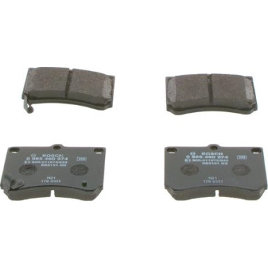 Bremsklötze | MAZDA MX-3, 324 | 0 986 460 974