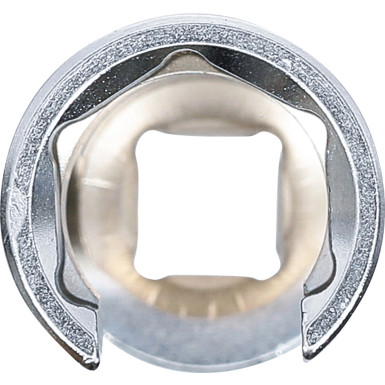 BGS Spezial-Steckschlüssel-Einsatz, geschlitzt | Antrieb Innenvierkant 10 mm (3/8"""") | SW 18 mm | 70988-18