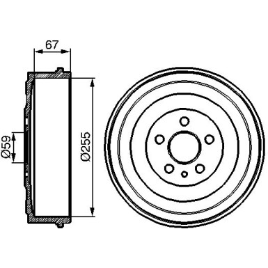 Bremstrommel | FIAT,CITROEN,PEUGEOT,LANCIA | 0 986 477 144