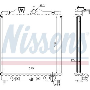 Wasserkühler PKW | HONDA Civic (EG,EH) | 63310A