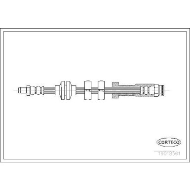 CORTECO Bremsschlauch | 19018561