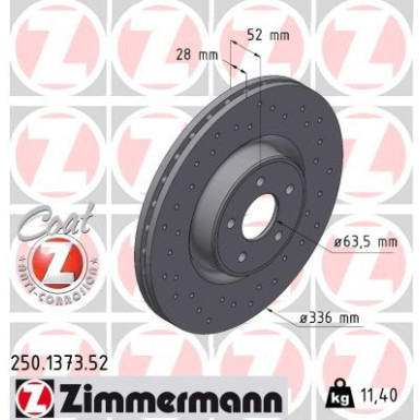 Bremsscheibe VA Sport FORD Focus 04 SPORT Z 250.1373.52