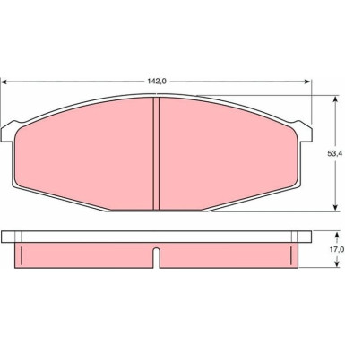 Bremsklötze VA | NISSAN Patrol 80 | GDB747