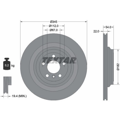 Bremsscheibe Db T. X166/W166 2.1-5.5 11 PRO 92284003