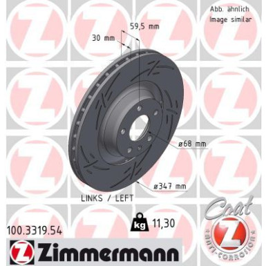 ZIMMERMANN Bremsscheibe | 100.3319.54