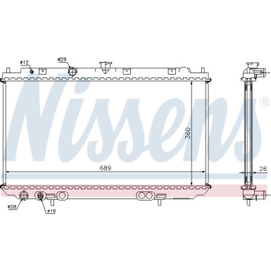Wasserkühler PKW | NISSAN PRIMERA P12 1.9 DCI 02 | 67348A