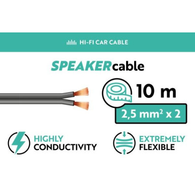 061452 Kabelreparatursatz, Lautsprecher SPEAKER CABLE | 2,5 mm² x 2 | 10 m