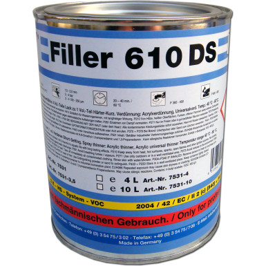 STC Filler 610 DS 2K - HS 4:1 grau Dose 1 L | 7531