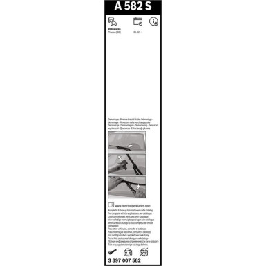 BOSCH | Scheibenwischer Aerotwin A582S Spoiler, Set | VW | 3397007582