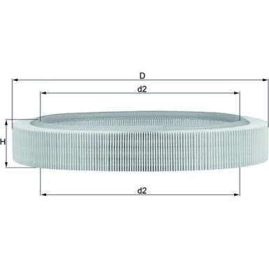 MAHLE Luftfilter | LX 58